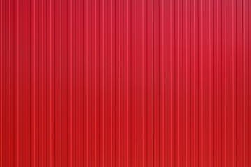 Obraz premium Red metal panel wall