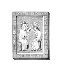 Fototapeta premium Christian illustration. Old image