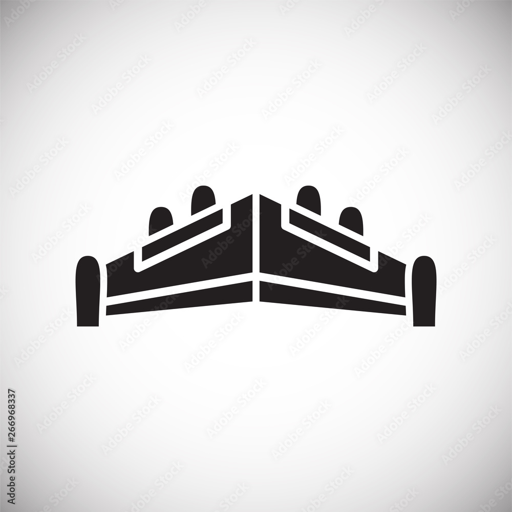 Poster wing icon on white background for graphic and web design. simple vector sign. internet concept symbo