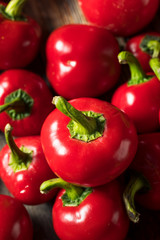 Raw Organic Red Cherry Bomb Peppers
