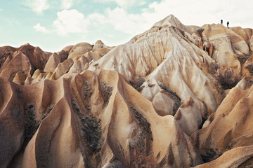 Beautiful Cappadocia mountains landscape, Turkey, Travel cocept