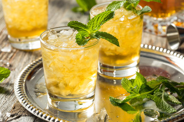 Homemade Kentucky Bourbon Mint Julep