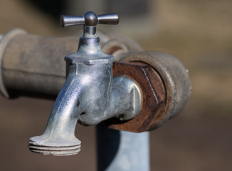 old water tap