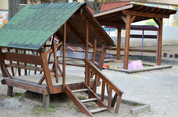 Tiny wooden house for children 