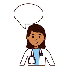 Fototapeta premium female doctor talking