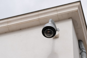 CCTV security camera with copy space