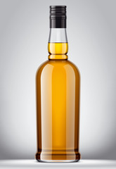 Glass bottle mockup. 