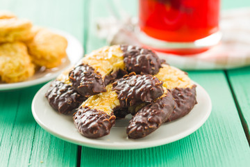 Sweet biscuits dessert.