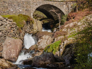 Fototapeta na wymiar Images from Llyn Ogwen, Y Garn, Llyn Idwal, Tryfan and slopes in Snowdonia, North Wales.