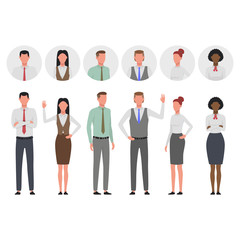 Business people 2. Face Icons