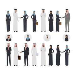 Muslim Arabic Business people