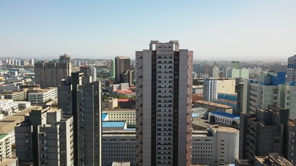 Obraz premium view of city Pyongyang