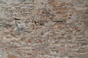 cracked concrete vintage wall background old Textured background