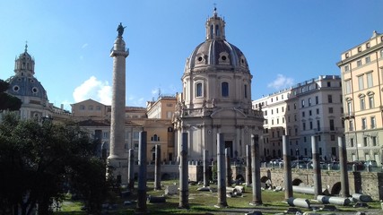 Fototapeta na wymiar Trajan's forum, Rome