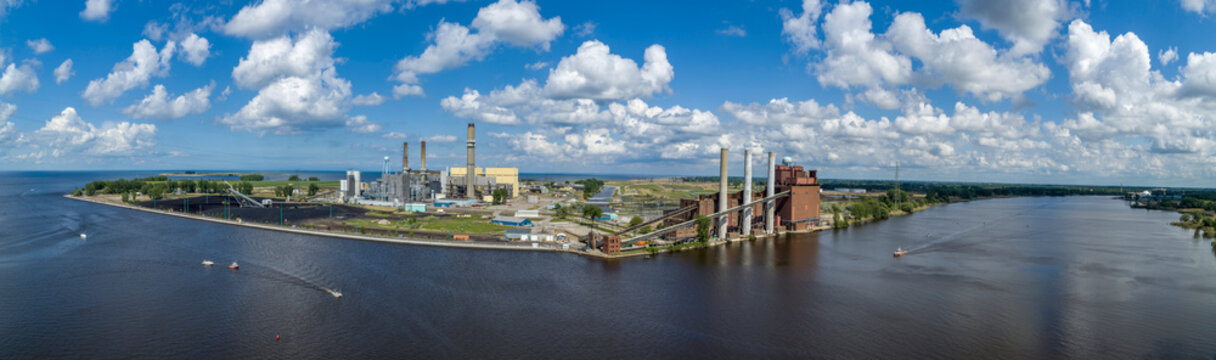 Coal Power Plant, Saginaw Bay, Michigan
