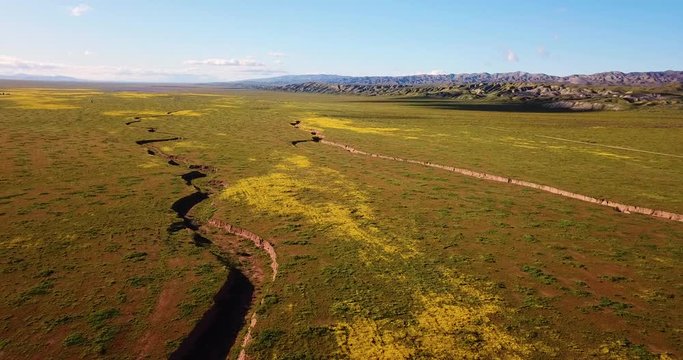 California San Andreas Fault Aerial