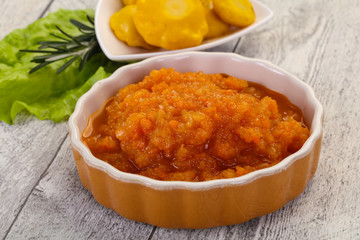 Zucchini squash caviar