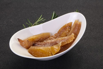 Pickled herring caviar