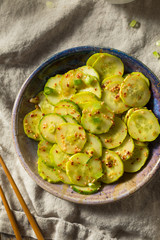 Homemade Spicy Korean Cucumber Salad