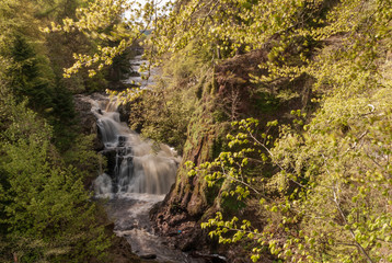 The Reekie Linn waterfall on the River Isla, Perthshire, Scotland