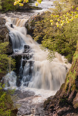 The Reekie Linn waterfall on the River Isla, Perthshire, Scotland