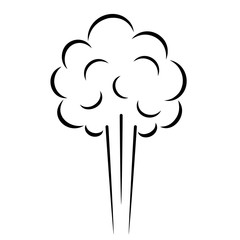 Steam cloud vector icon