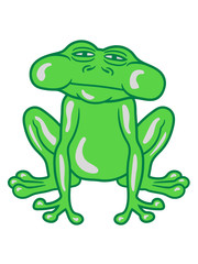 frosch quak amphibie kröte comic cartoon clipart design lustig cool müde froschkönig prinz märchen liebe frühling tümpel