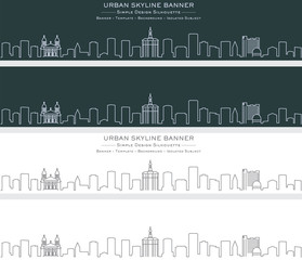 San Jose Single Line Skyline Banner