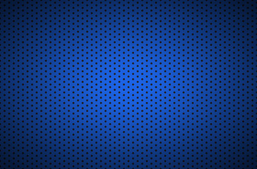 Fototapeta na wymiar Structured dark blue metallic perforated background, technology vector illustration
