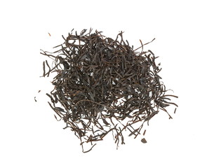 Arame. Dry seaweed isolated on white background. Sea vegetable.