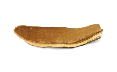 Fototapeta premium Dried lingzhi mushroom (Also called as Reishi mushroom in Japan, Lingcheu in Thailand, Lingzhi mushroom in China, Ganoderma Lucidum Karst or lacquered mushroom) on white.