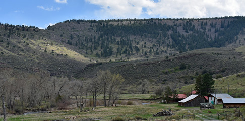 farm in the mountains
