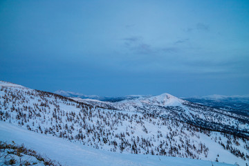 Obraz premium Snowy scenery of Hachimantai in Tohoku region
