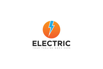 electric logo and icon vector illustration design template