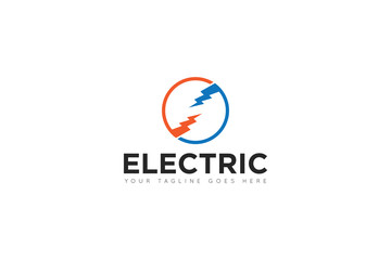 electric logo and icon vector illustration design template