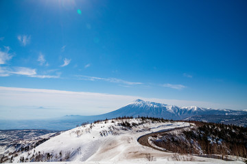 Snowy scenery of Hachimantai in Tohoku region