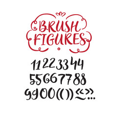 Brush vector figures