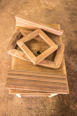 box on wooden background