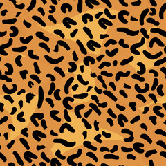 Leopard seamless pattern. Animal print. Vector background