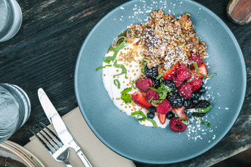 Yogurt Breakfast with Fruit