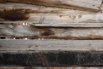 Old wooden plank fence texture background.