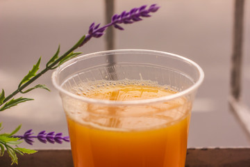 glass of orange juice