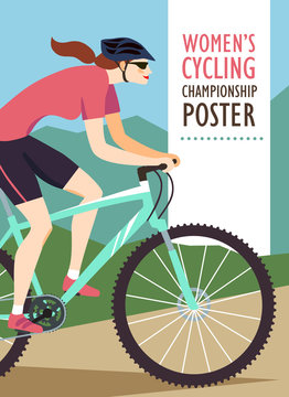 mountain biking competition poster