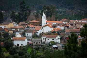 Fototapeta na wymiar a view of Janeiro de Baixo Schist Village, Pampilhosa da Serra, Portugal