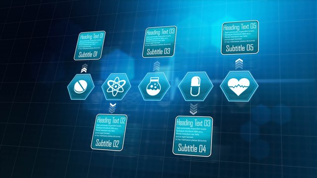 Medical Infographic With Icons