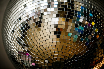 Disco Mirror sphere. Disco Mirror ball as a sphere clean with no disturbing reflections