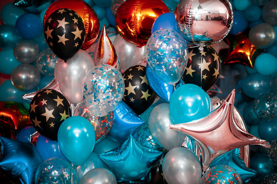 Party multicolored Balloons for Background
