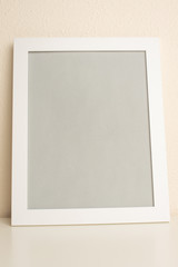 Fototapeta premium Empty frames for design, layout, with a gray background, minimalism