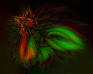 Obraz na płótnie Canvas Digital art abstract fractal light background . fantasy pattern. Raster clip art for for poster, web, card,brochure, cover, invitation,