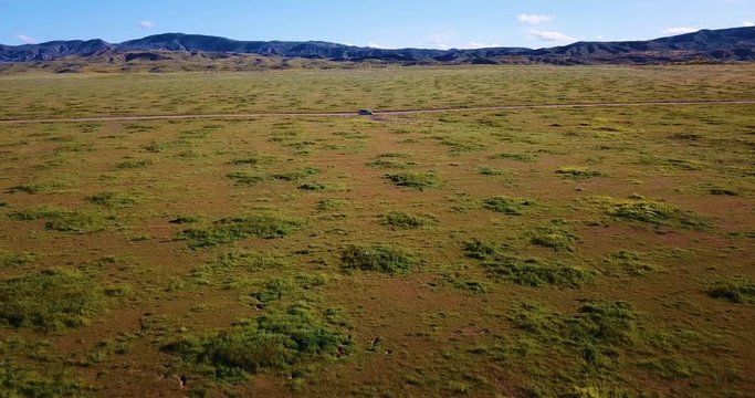 Carrizo Plain near Temblor Range Aerial